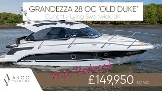 2022 Grandezza 28 OC Yacht Tour  Old Duke  Motor Boat Made for Easy Living  For Sale in UK [upl. by Daniela440]