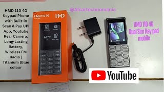 HMD 110 4G Dual Sim keypad mobile unboxing📱unboxing hmd afsartechnomania [upl. by Asalocin]