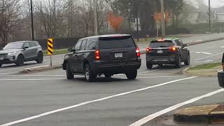 RARE CFSEUBC  HORN Surrey Unmarked RCMP Responding in heavy traffic [upl. by Adianes113]