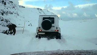 Mercedes G wagon in snow [upl. by Sternberg]