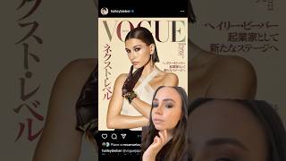 Hailey Bieber x Vogue Japan Makeup Look ✨ [upl. by Chapland]