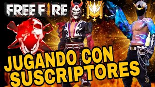 💎 FREE FIRE EN VIVO 💎 EN VIVO FREE FIRE 🔴 REGION EEUU 🔴 SUBIENDO DE RANGO CON SUSCRIPTORES [upl. by Rothenberg]