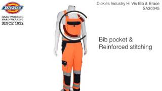 Dickies Industry HiVis Bib amp Brace  SA30045 [upl. by Dunc]