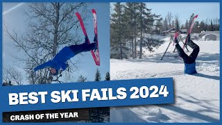 BEST SKI FAILS 2024  Crash of the Year [upl. by Aynahs773]