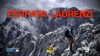 Ferrata LAURENZI al Molignon  Gruppo del Catinaccio  Dolomiti 4K [upl. by Olegnalehcim486]