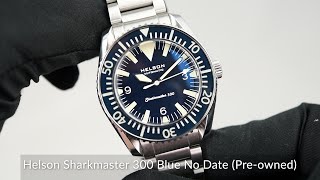 Helson Sharkmaster 300 Blue No Date Preowned [upl. by Norval414]