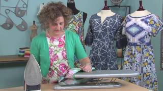 Kay Whitt how to finish necklines amp armhole edges with bias trim on It’s Sew Easy 12131 [upl. by Jacquetta]