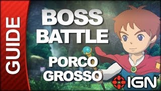 Ni No Kuni  Boss Battle Strategy Porco Grosso [upl. by Va]