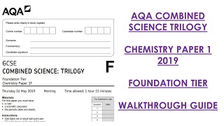 AQA Combined Science Trilogy 2019 Chemistry Paper 1F Walkthrough [upl. by Pournaras]