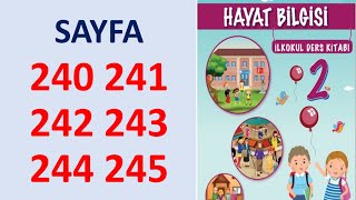 2 SINIF HAYAT BİLGİSİ SAYFA 240 241 242 243 244 245 [upl. by Nagey]