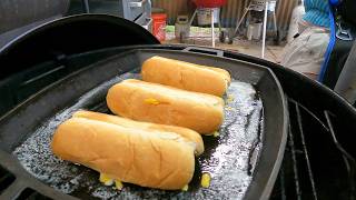 Somewhat Mediocre CooksGrilled Cheese Hot Dogs [upl. by Ednihek]