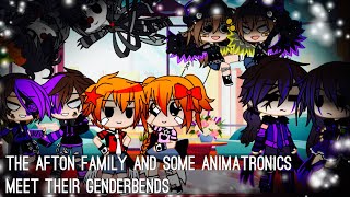 The Afton Family And Some Animatronics Meet Their GenderBends  FNAF [upl. by Korwun468]