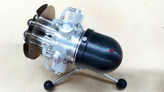 Gatling Stirling Magnet Generator Part 5 [upl. by Solrak]