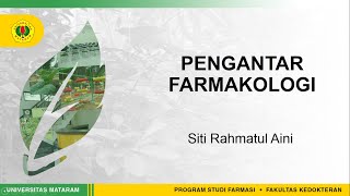 Pengantar Farmakologi [upl. by Aiyotal]