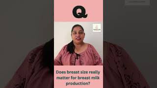 Does breast size really matters for breast milk production [upl. by Raddie946]