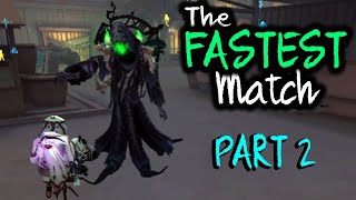 The Fastest Match Part II As Hastur The Feaster Necromancer Skin Legendary Rank Identity V Gameplay [upl. by Celle]