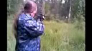 Vepr 12 Molot semiauto shotgun shooting [upl. by Okomot]