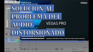 Solución a problema de distorsión de audio SONY VEGAS PRO [upl. by Llerraf]