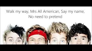 Mrs All American  5SOS Lyrics [upl. by Fawna]