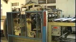 Double Side Hot Roll Laminating Line with UF glue systemwmv [upl. by Lanni]