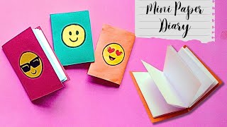 How to make a diary with just one sheet  DIY hand made cute stationery  Emoji diary [upl. by Euphemie328]