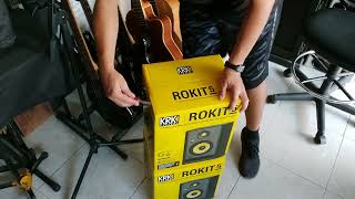 KRK Rokit 5 G4  ¿Los mejores para producir y mezclar metal Unboxing [upl. by Dhu]