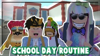 Bloxburg Mother of 3 Children New School Day Routine PART 10 Roblox Roleplay [upl. by Britni]