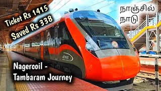 Nagercoil  Tambaram Vande Bharat Express Journey [upl. by Lagasse121]