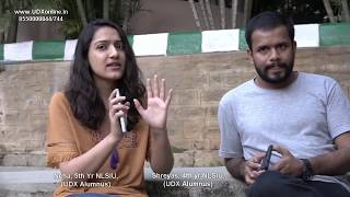 NLSIU students talking about best career opportunity UDX alumni Hindi [upl. by Quintus539]