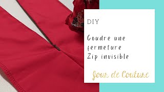 Coudre une fermeture zip invisible 3 astuces pour réussir [upl. by Yllim]