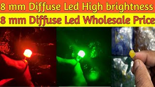 8 mm Diffuse Led Single Colour  Best Led For Led Series Light  8 mm Diffuse Led at Best Price [upl. by Yevol]