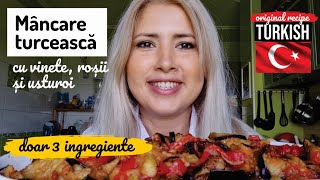 🍆🍅Mancare turceasca cu vinete rosii si usturoi🍆🍅 DOAR 3 INGREDIENTE  RETETE TURCESTI CU VINETE [upl. by Kucik884]