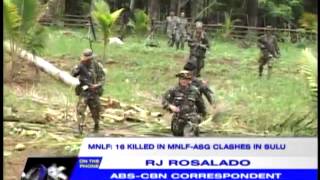 22 dead in Abu SayyafMNLF clashes military [upl. by Ailecec144]