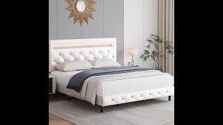 Full Size Bed With LED Lights Buy Now Link In Discription [upl. by Anselmo877]