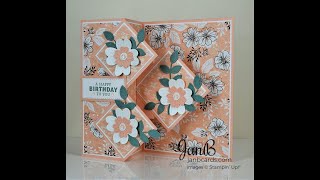 No624  Diamond Z Fold Card  JanB UK Stampin Up Independent Demonstrator [upl. by Anglo]