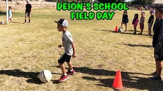 DEIONS FIELD DAY at SCHOOL  DEIONS PLAYTIME [upl. by Eissac]