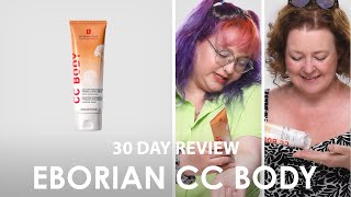 30 Day Team Review Erborian CC Body Perfecting Tinted Body Cream [upl. by Bibeau65]