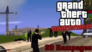 GTA Liberty City Stories PSP Emu  Rampages [upl. by Itoc925]