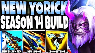 Our New Season 14 Yorick Build Guide got so much more DAMAGE than EVER 🔥 LoL Top Yorick s14 Gameplay [upl. by Aimik]