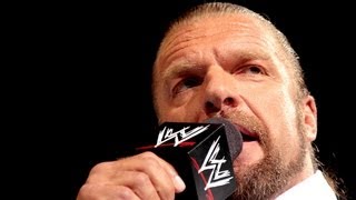 Triple H addresses his future Raw Aug 27 2012 [upl. by Merat]