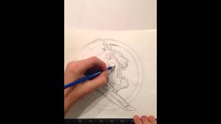 How to draw the Florida State Seminoles logo time lapse [upl. by Nanette]