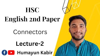 Sentence Connectors  English 2nd Paper  HSC  Lecture2 [upl. by Imray]