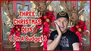 3 Christmas DIY Ideas On A Small Budget  Christmas Decorations 2024  Ramon At Home [upl. by Nimajeb]