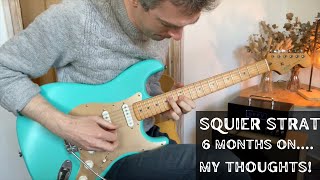 SQUIER 40th Anniversary STRAT  6 months on a full demo and review [upl. by Ahseym235]