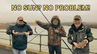 Conquering the Elements Shoreham Harbour Fishing in Strong Winds and Rough Seas [upl. by Orest263]