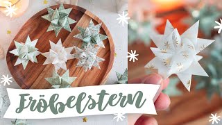 DIY Fröbelsterne EINFACHE Anleitung fürs Sterne basteln an Weihnachten ✨ für Anfänger  TRYTRYTRY [upl. by Cha]