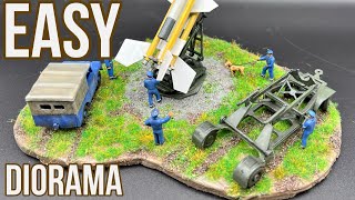 Make EASY diorama 172 bloodhound airfix [upl. by Nylarat]