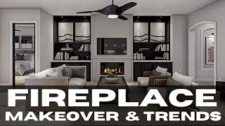 Modern Fireplace Makeover  Budget Friendly Fireplace Makeover Ideas  Fireplace Trends [upl. by Melleta631]