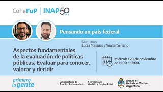 Aspectos fundamentales de la evaluación de políticas públicas [upl. by Joung]