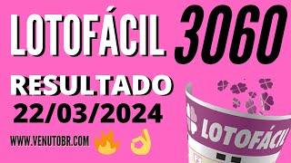 🍀 Resultado Lotofácil 3060 [upl. by Odnam]